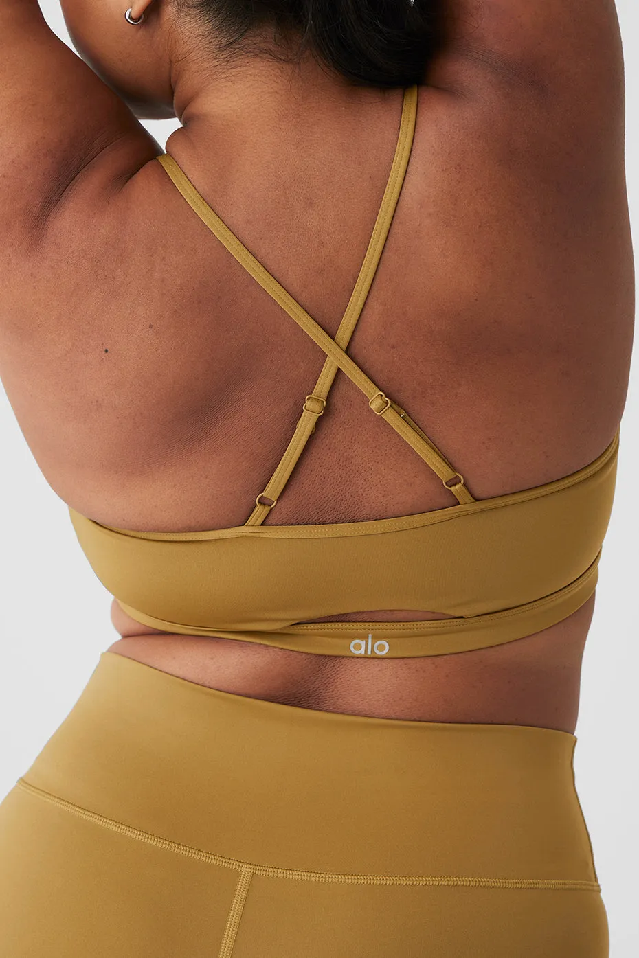 Airlift Intrigue Bra - Golden Olive Branch