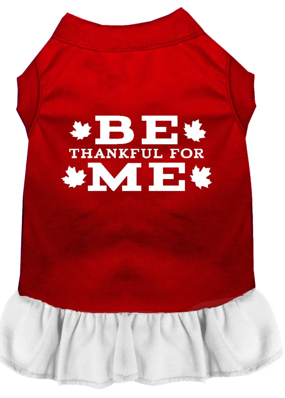 Be Thankful For Me Screen Print Dress Red With White Xl (16)