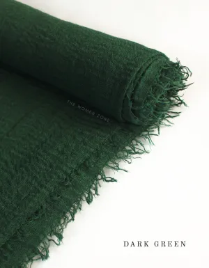 Crinkle Hijab - Dark Green