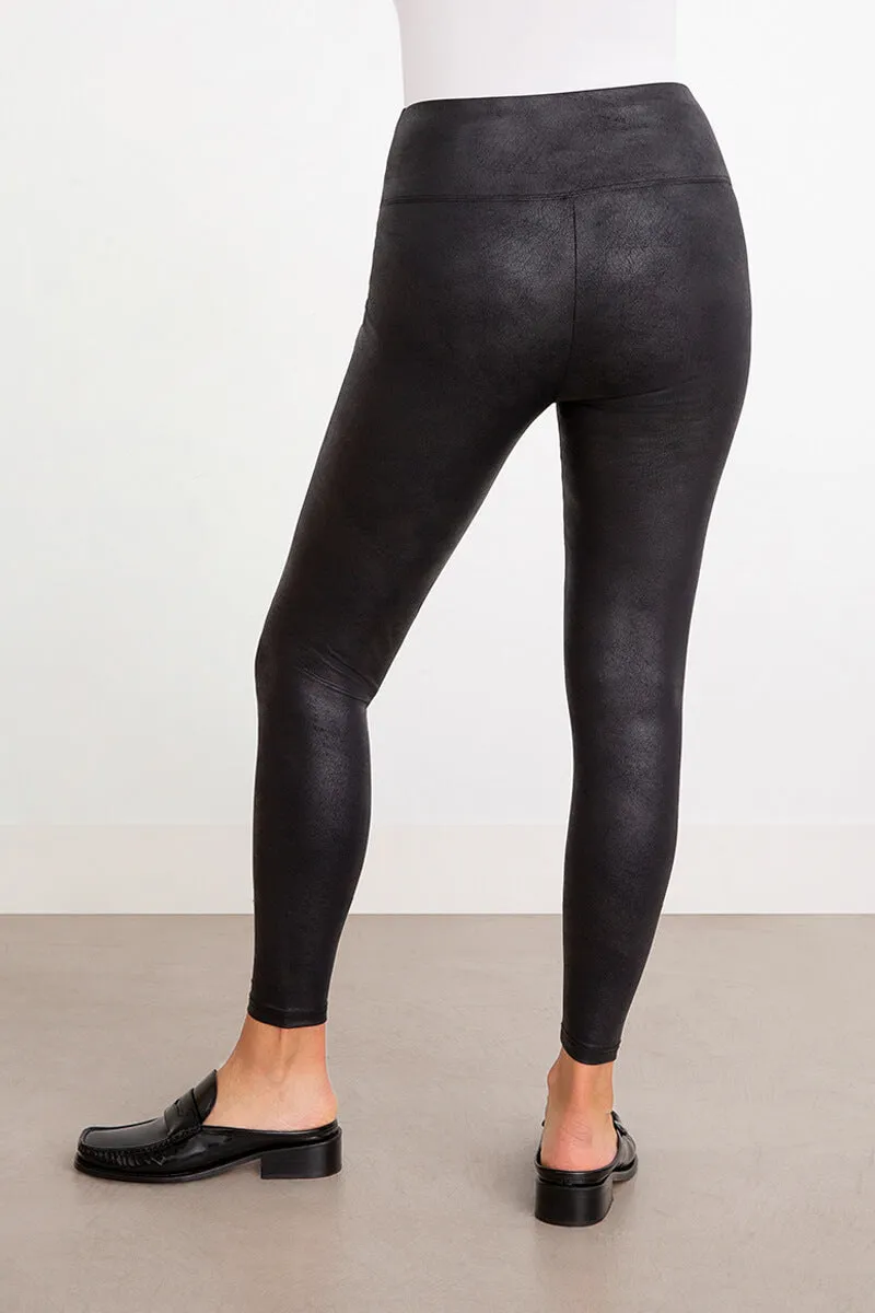 Faux Leather Legging | Onyx