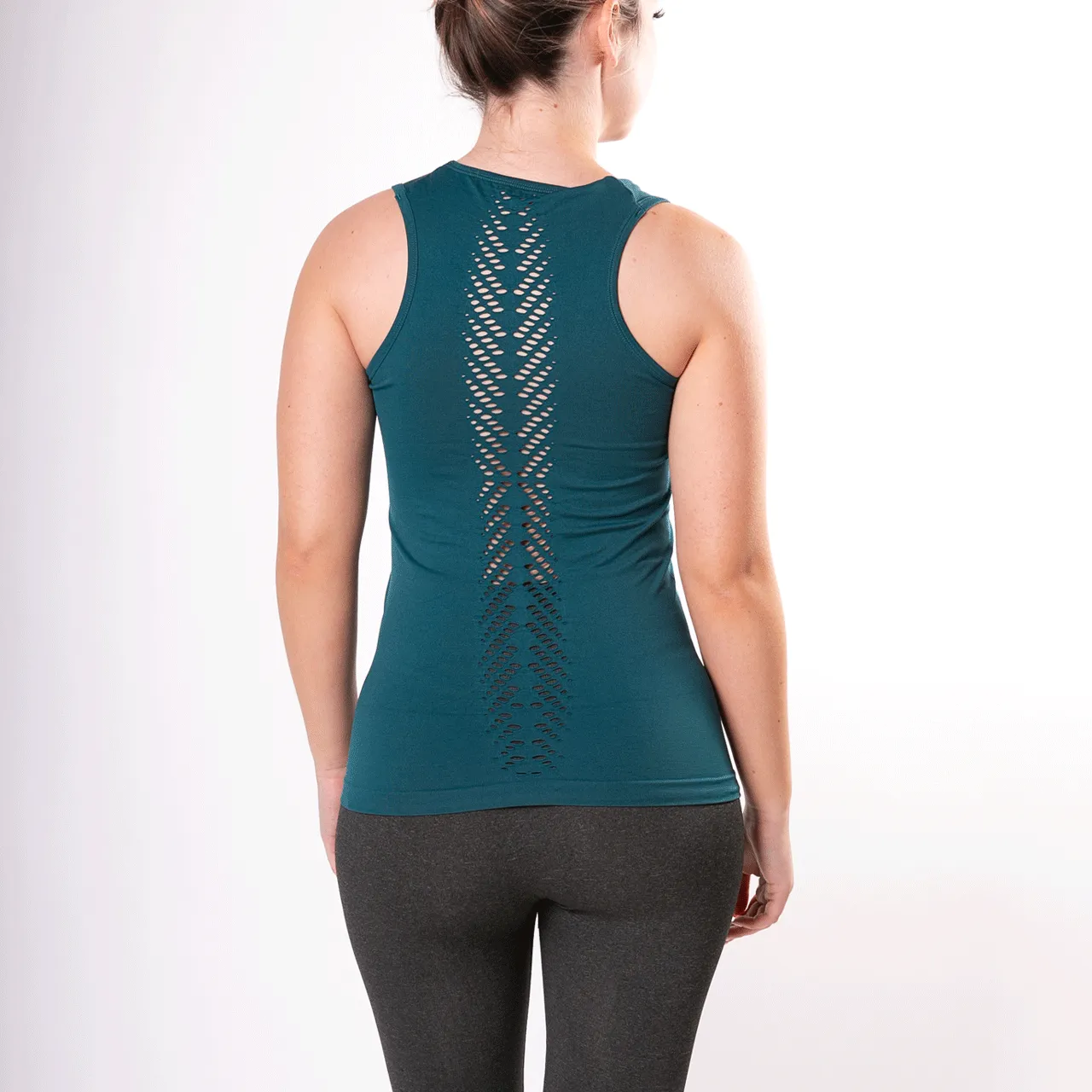 Final Sale Seamless Teal Leaf Tank