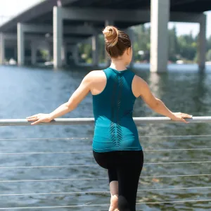 Final Sale Seamless Teal Leaf Tank