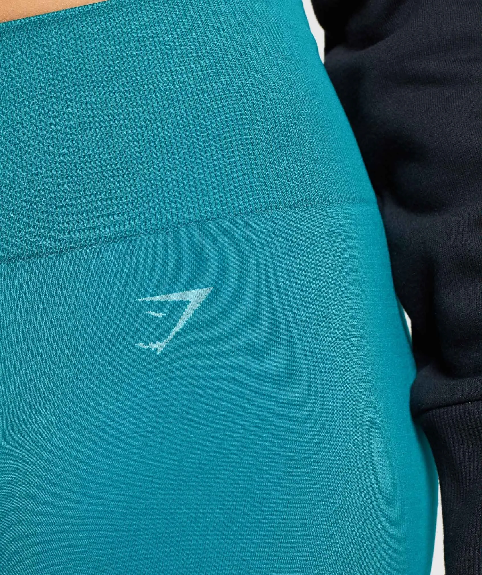 Gymshark Fit Mid Rise Leggings - Emerald/Aqua Green