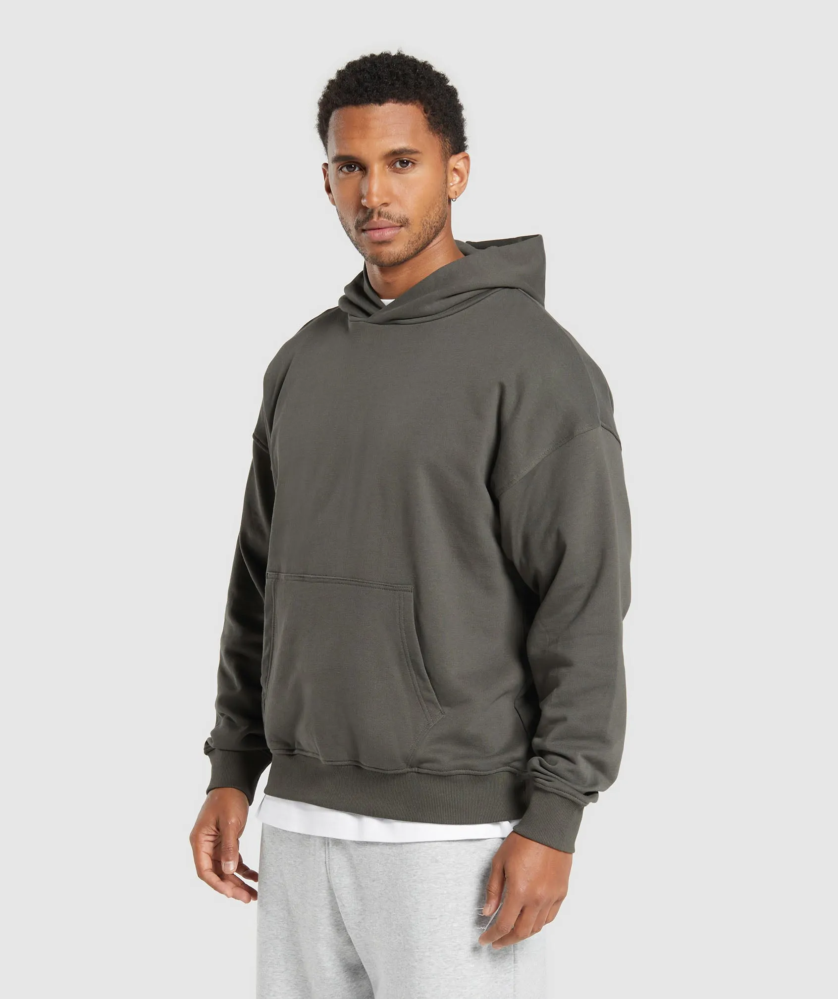 Gymshark Rest Day Essentials Hoodie - Strength Green