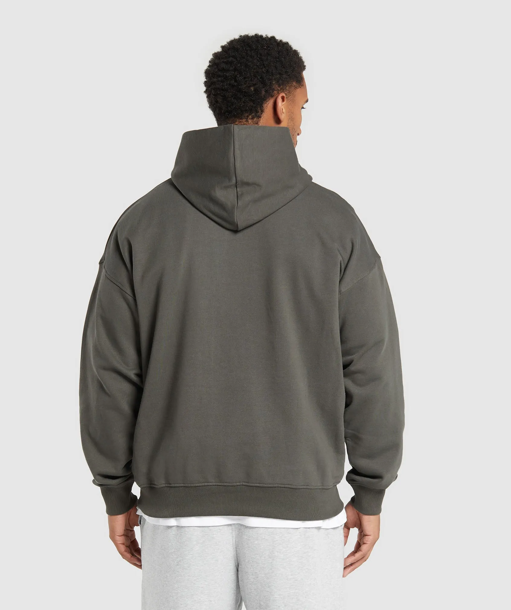 Gymshark Rest Day Essentials Hoodie - Strength Green