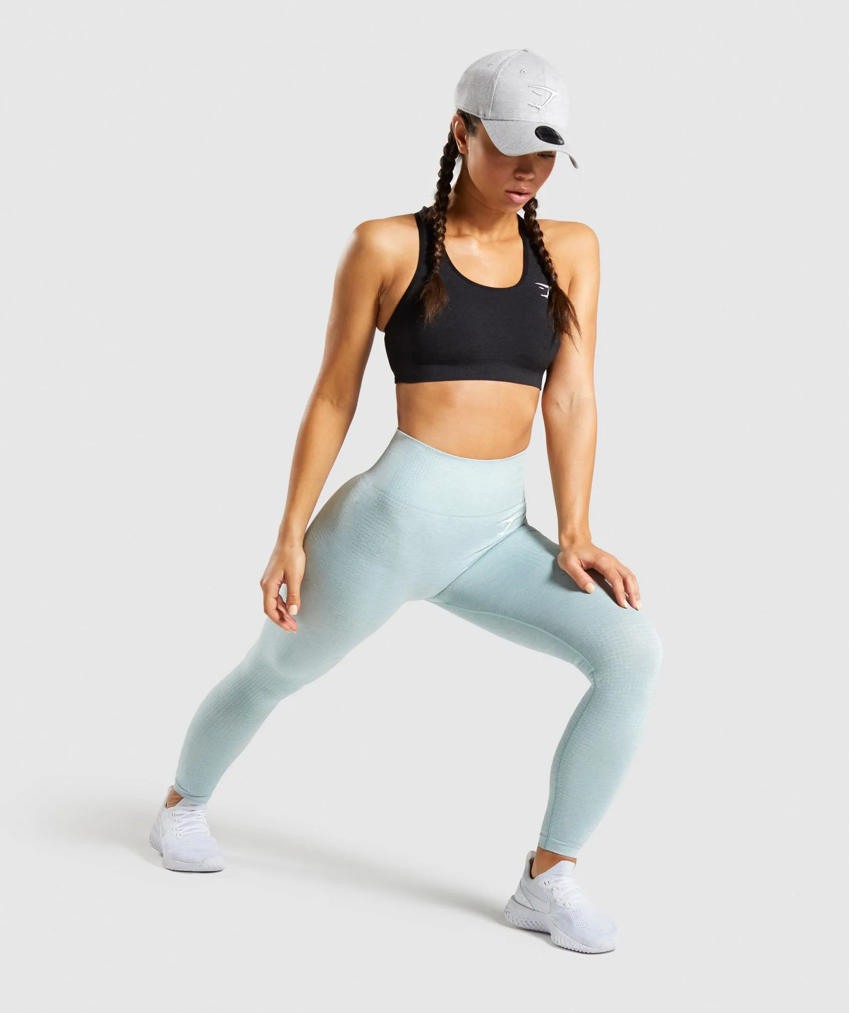 Gymshark Vital Seamless Leggings - Light Green Marl