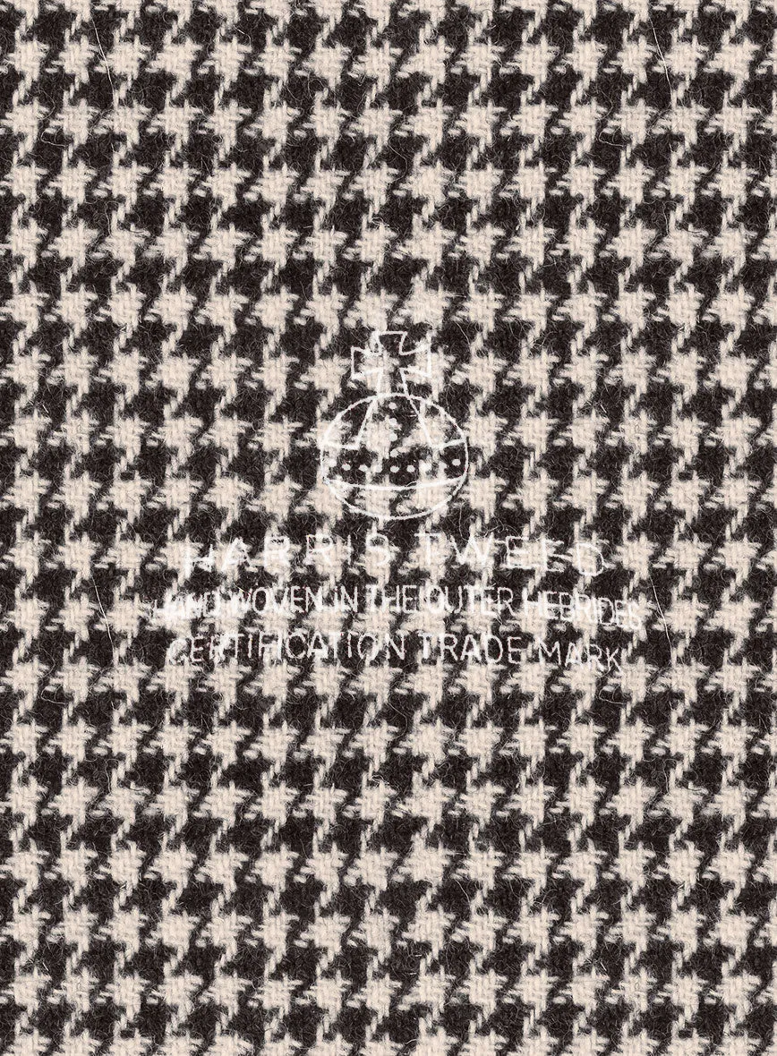 Harris Tweed Houndstooth Ebony Brown Jacket