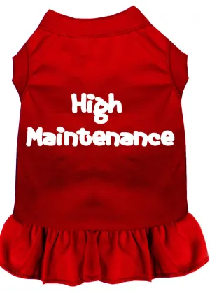 High Maintenance Screen Print Dress Red Xs (8)