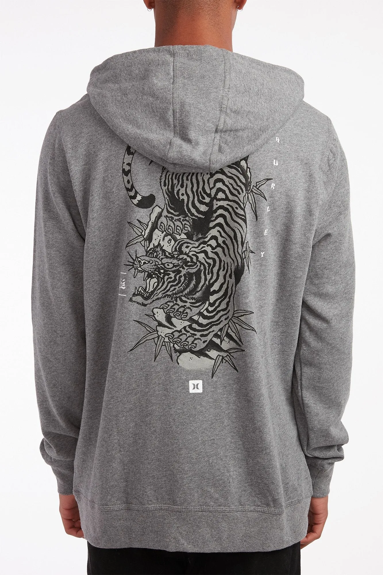 Hurley Guys Tiger Explosion Graphic Popover Hoodie