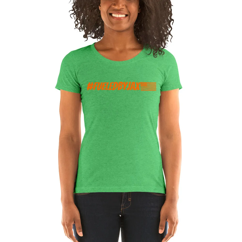 Jax Nutrition Orange #fueledbyjax Women's Tri-Blend Tee | Bella   Canvas 8413