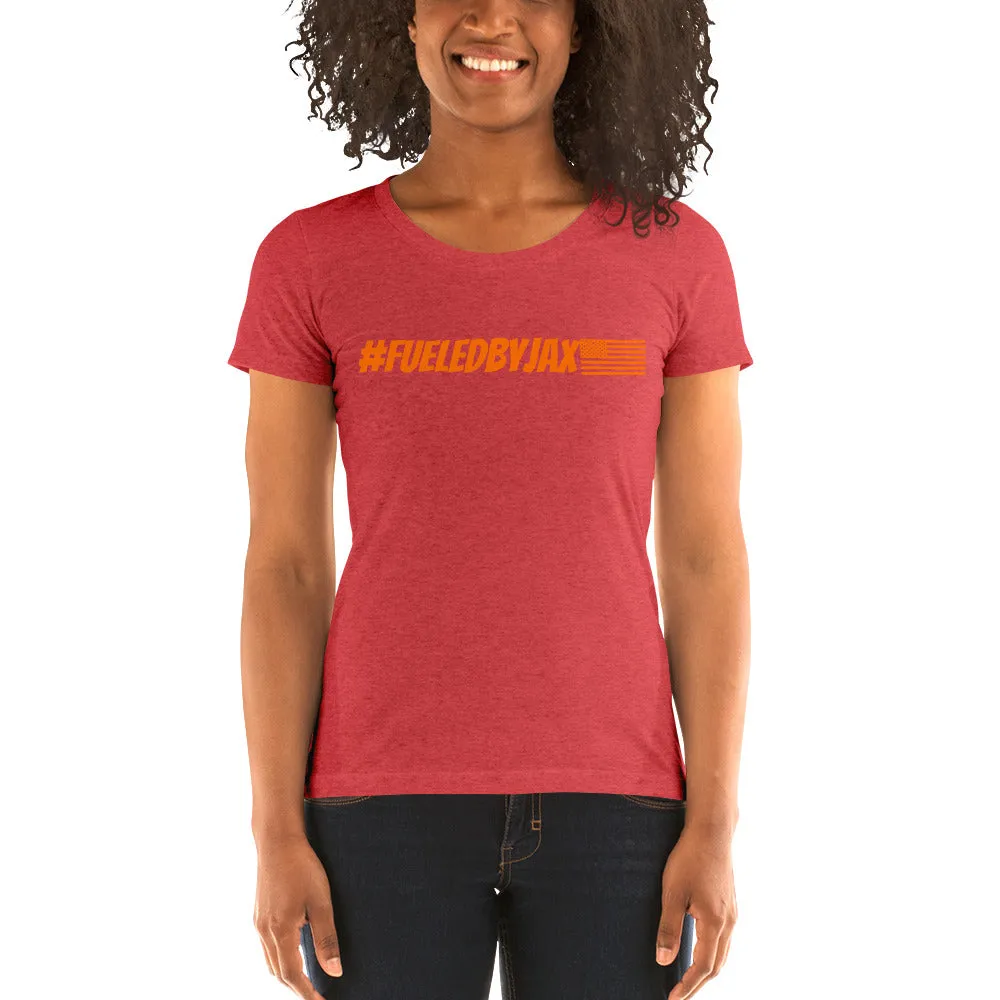 Jax Nutrition Orange #fueledbyjax Women's Tri-Blend Tee | Bella   Canvas 8413