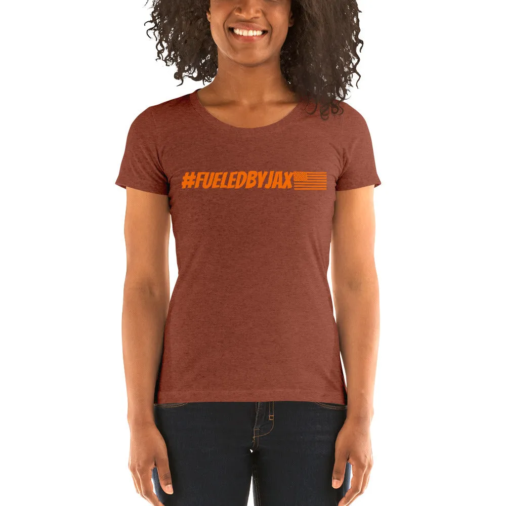 Jax Nutrition Orange #fueledbyjax Women's Tri-Blend Tee | Bella   Canvas 8413