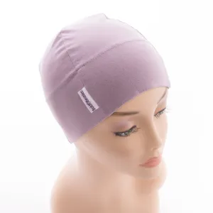 Lilac Cancer Cotton Beanie Hat