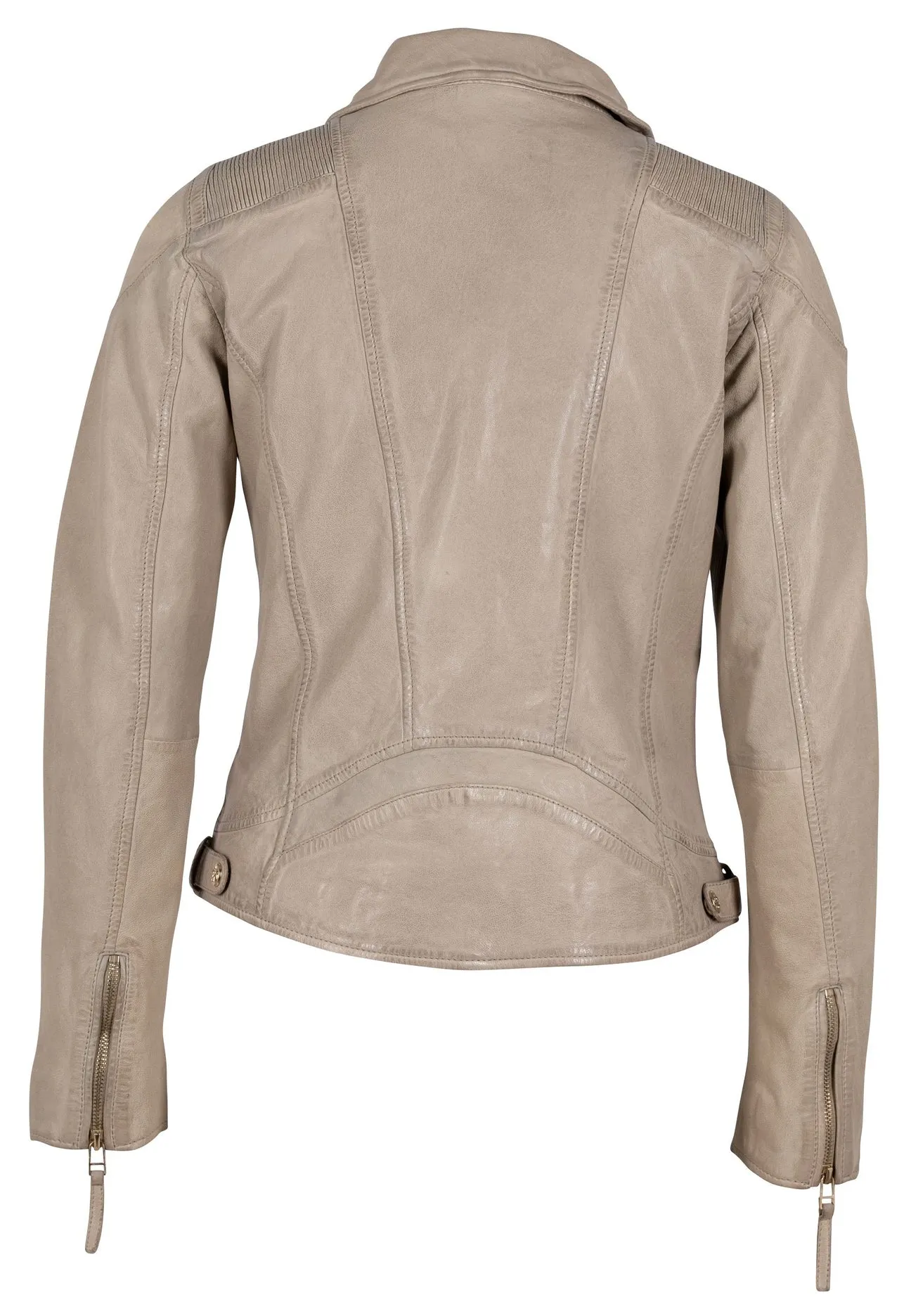 Mauritius Ladies Raizel Leather Jacket, Light Beige