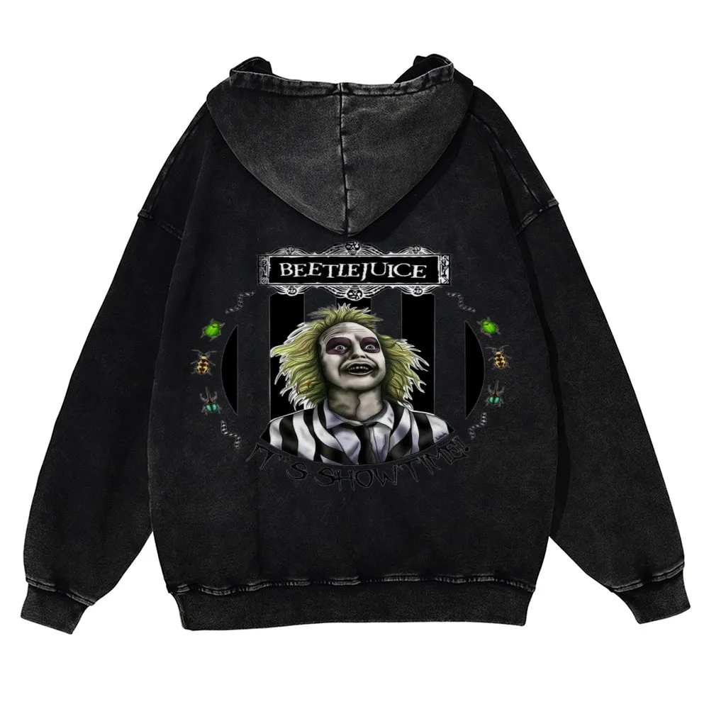 Mens Vintage Beetle Juice Rock Band Hoodies