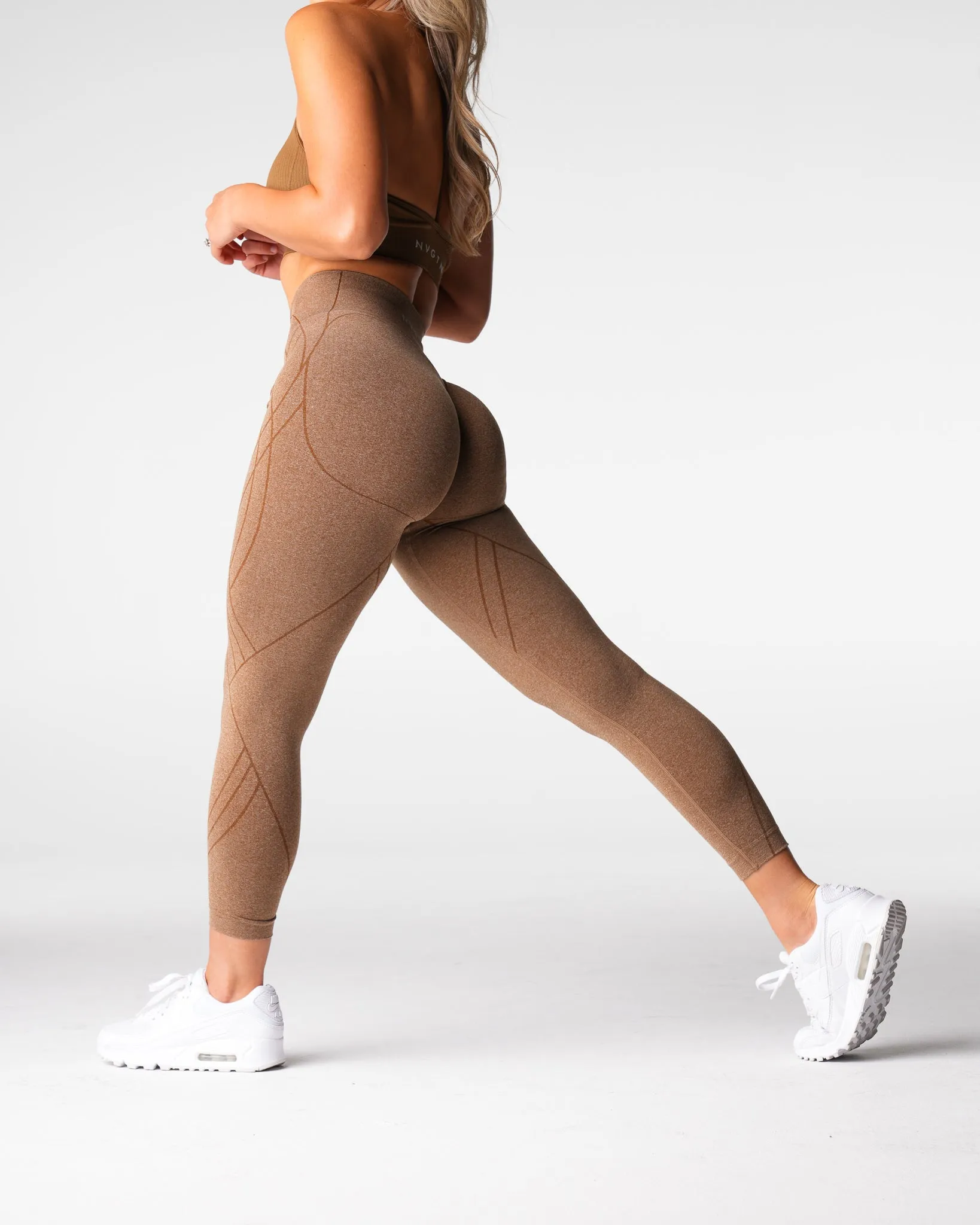 Mocha Geo Seamless Leggings