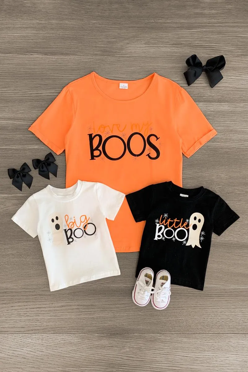 Mom & Kid - "Love My Boos" Family Tops