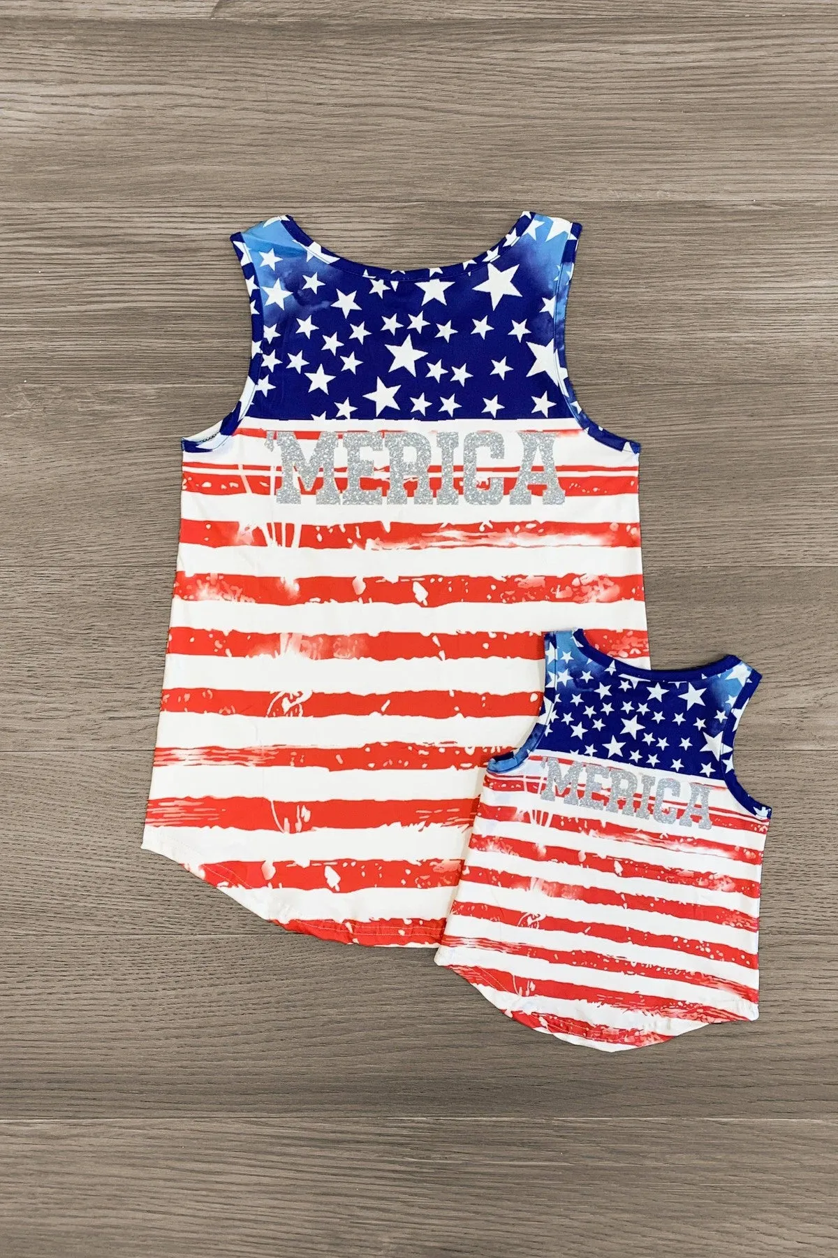 Mom & Me - "'Merica" Patriotic Tank Top