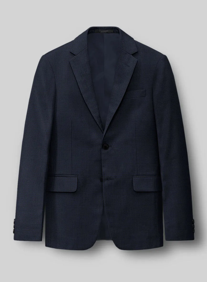 Napolean Mini Houndstooth Blue Wool Jacket