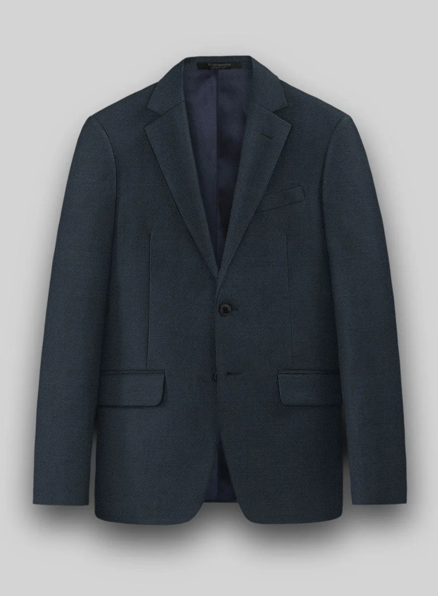 Napolean Stretch Sailor Blue Wool Jacket