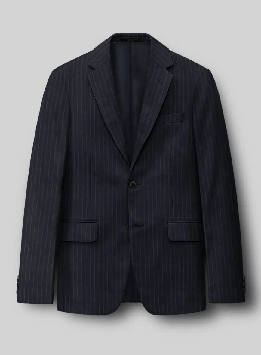 Napolean Windsor Blue Stripe Wool Jacket