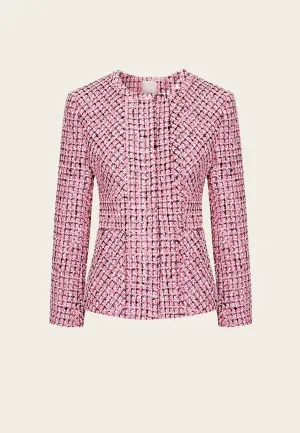 Pink Tweed Fly Jacket