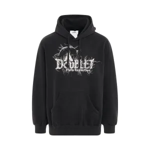 "DOUBLAND" Embroidery Hoodie in Black