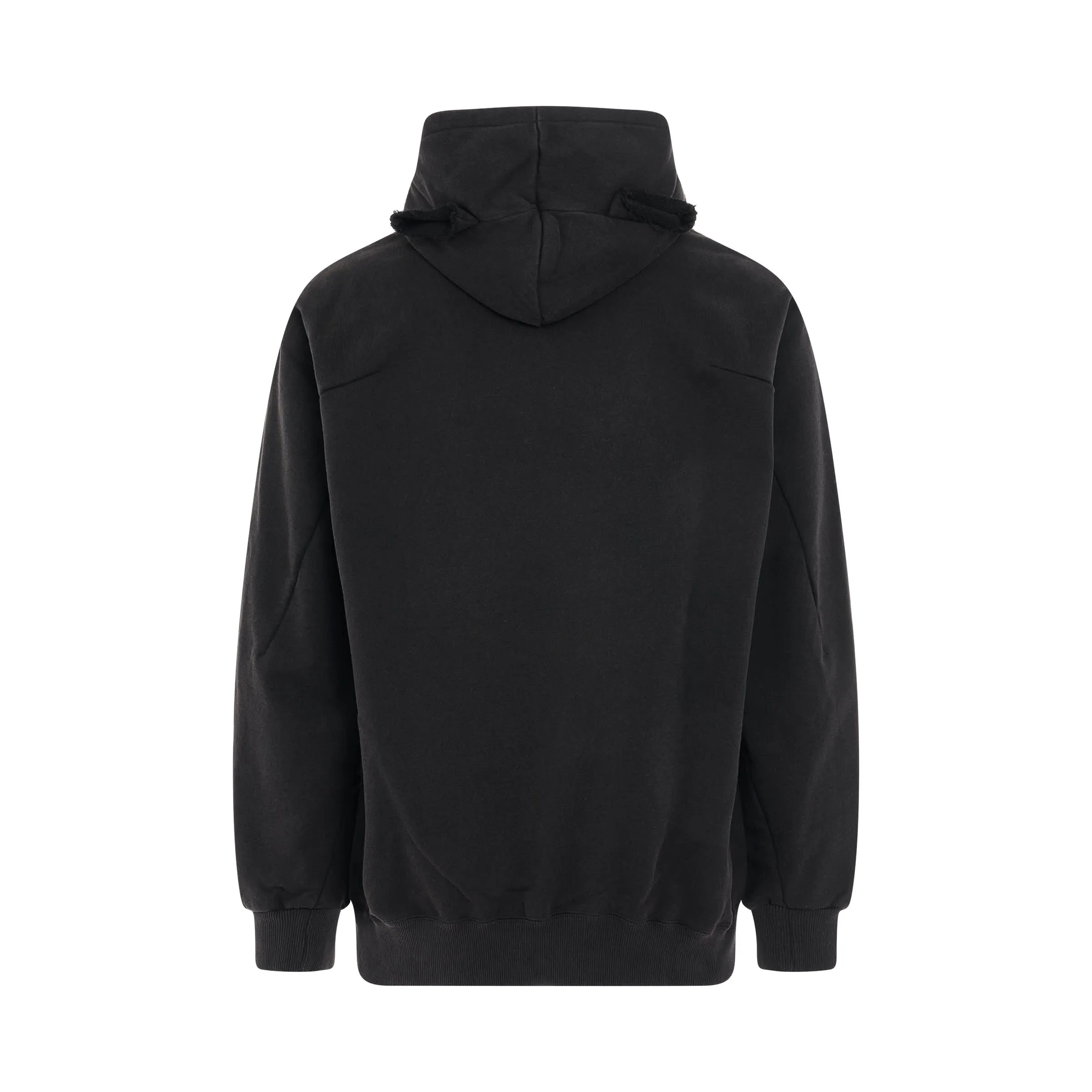 "DOUBLAND" Embroidery Hoodie in Black