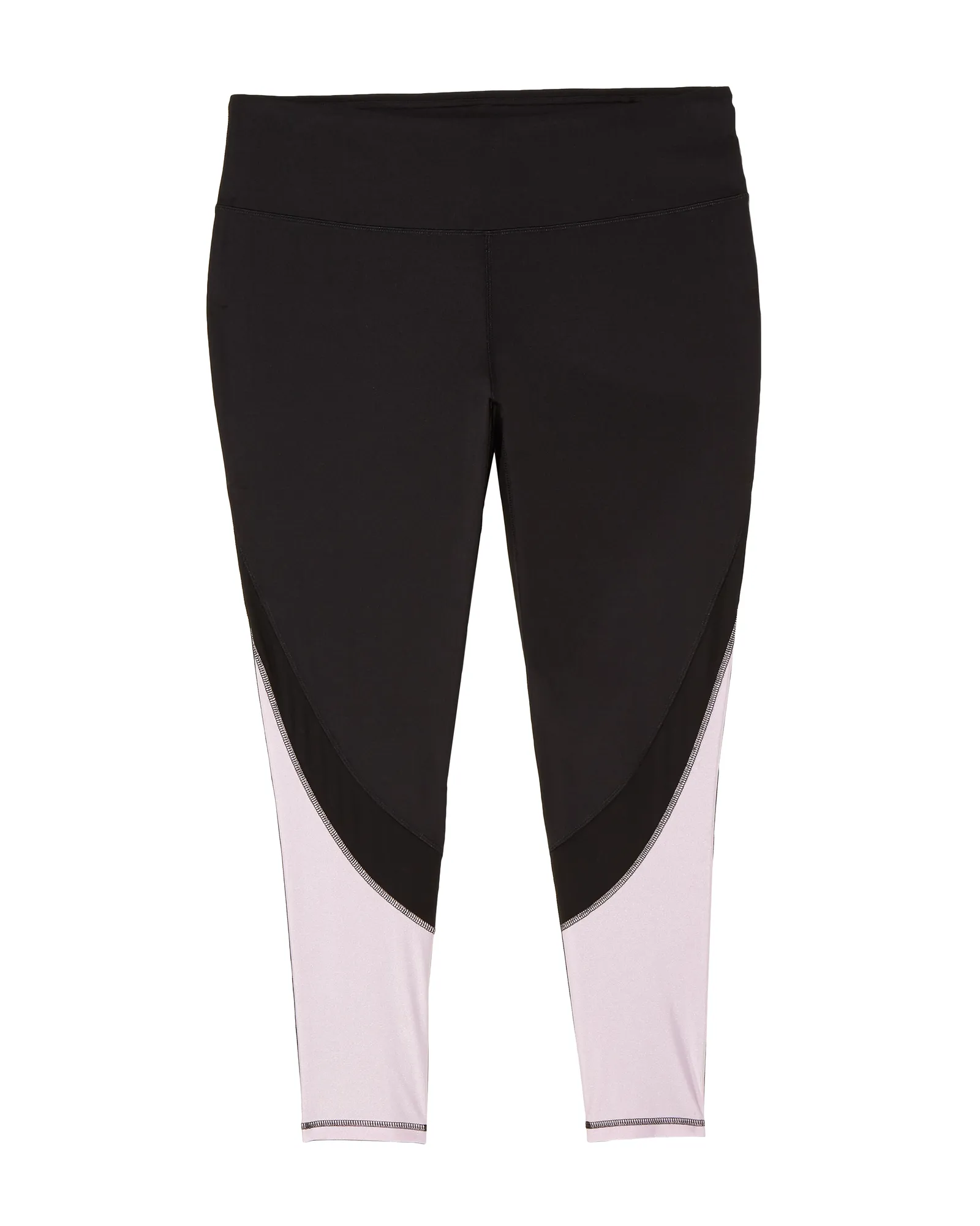 Racine Color Block Tights with Mesh Details | Black / Lilac