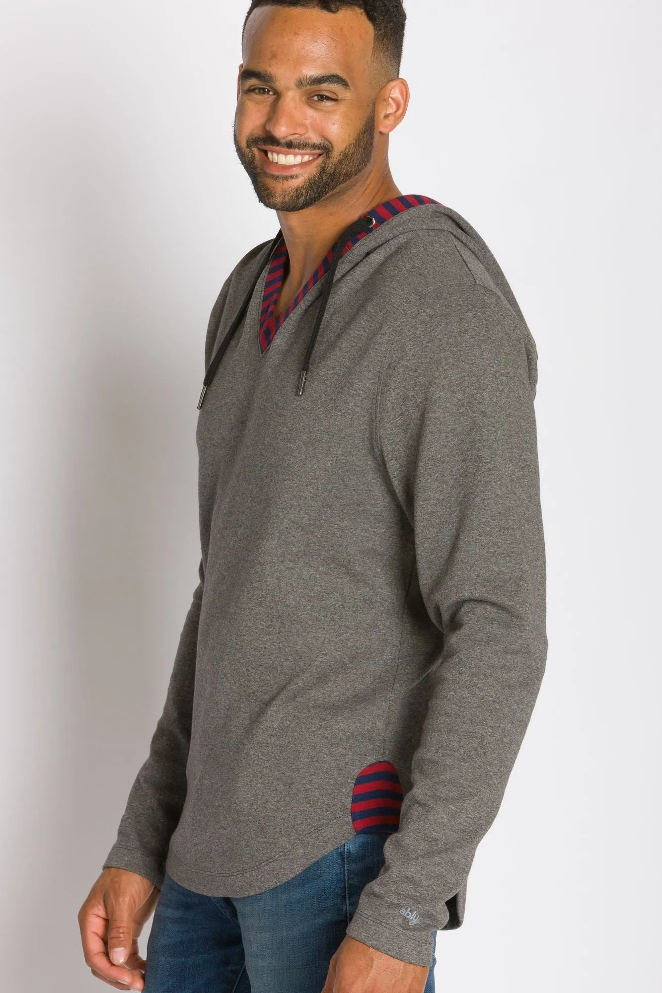 Rain | Men's Plated Knit Hooded Shirt