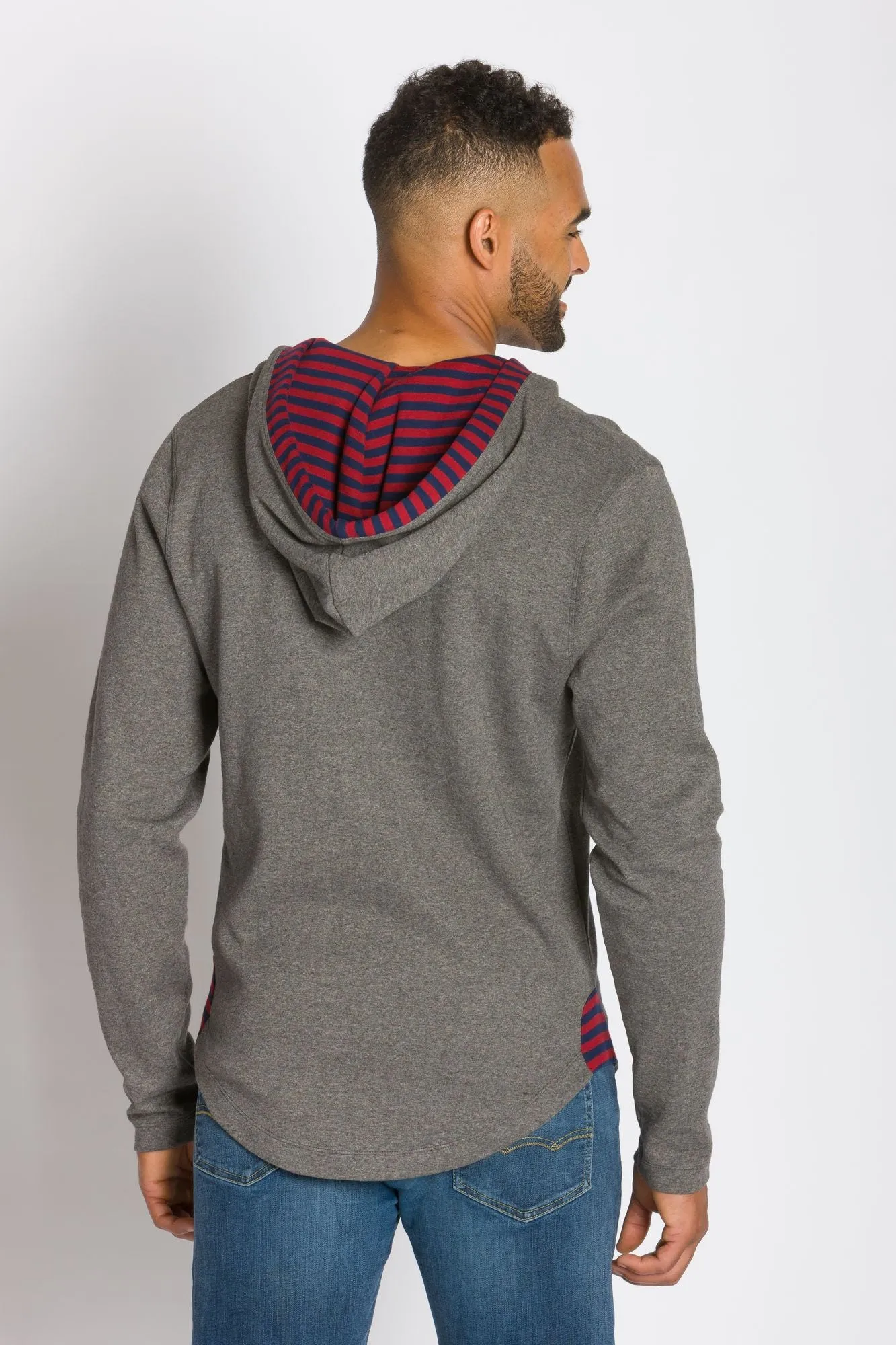 Rain | Men's Plated Knit Hooded Shirt