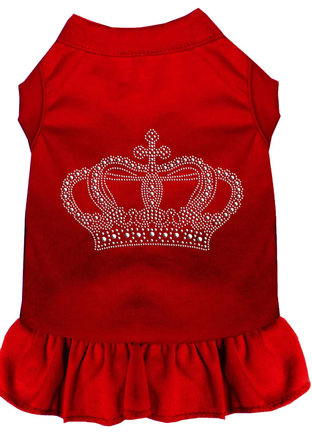 Rhinestone Crown Dress Red Lg (14)