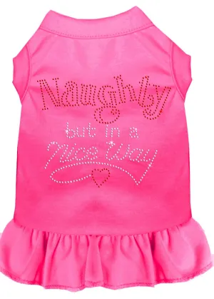 Rhinestone Naughty But In A Nice Way Dress Bright Pink Sm (10)