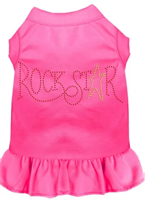 Rhinestone Rockstar Dress Bright Pink Lg (14)