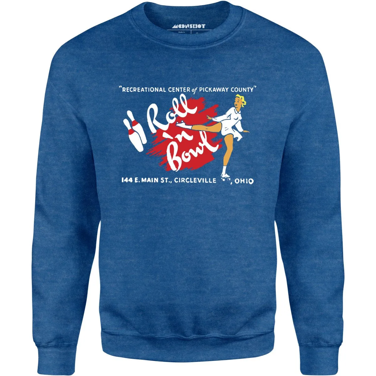 Roll 'n Bowl - Circleville, OH - Vintage Bowling Alley - Unisex Sweatshirt