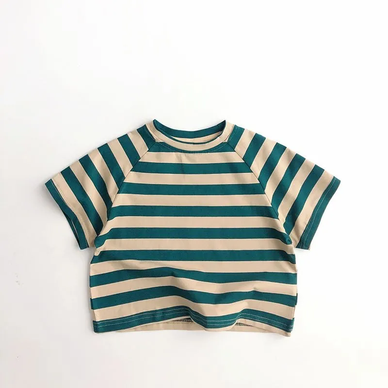 Striped Children's Short-Sleeved T-Shirt