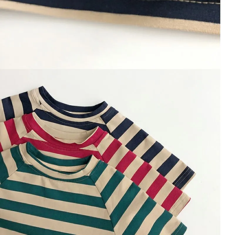 Striped Children's Short-Sleeved T-Shirt