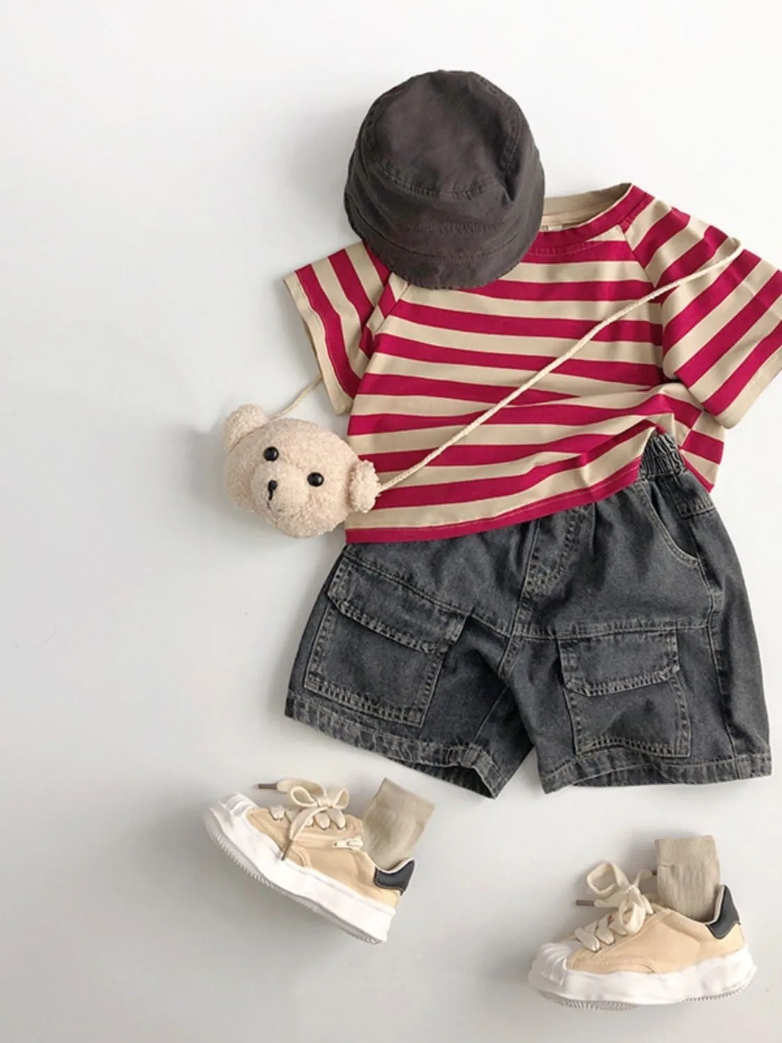 Striped Children's Short-Sleeved T-Shirt