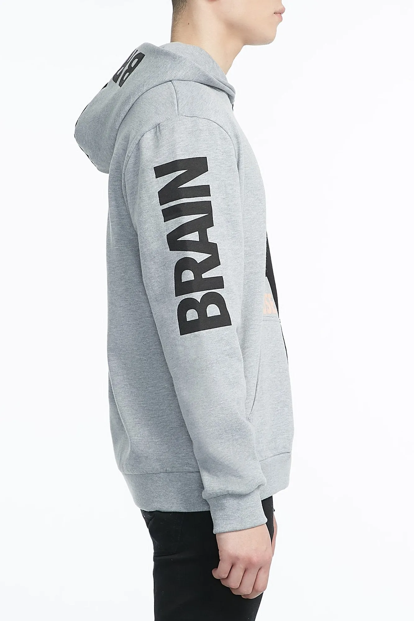 Take Cover Guys Split Brain Power Graphic Hoodie