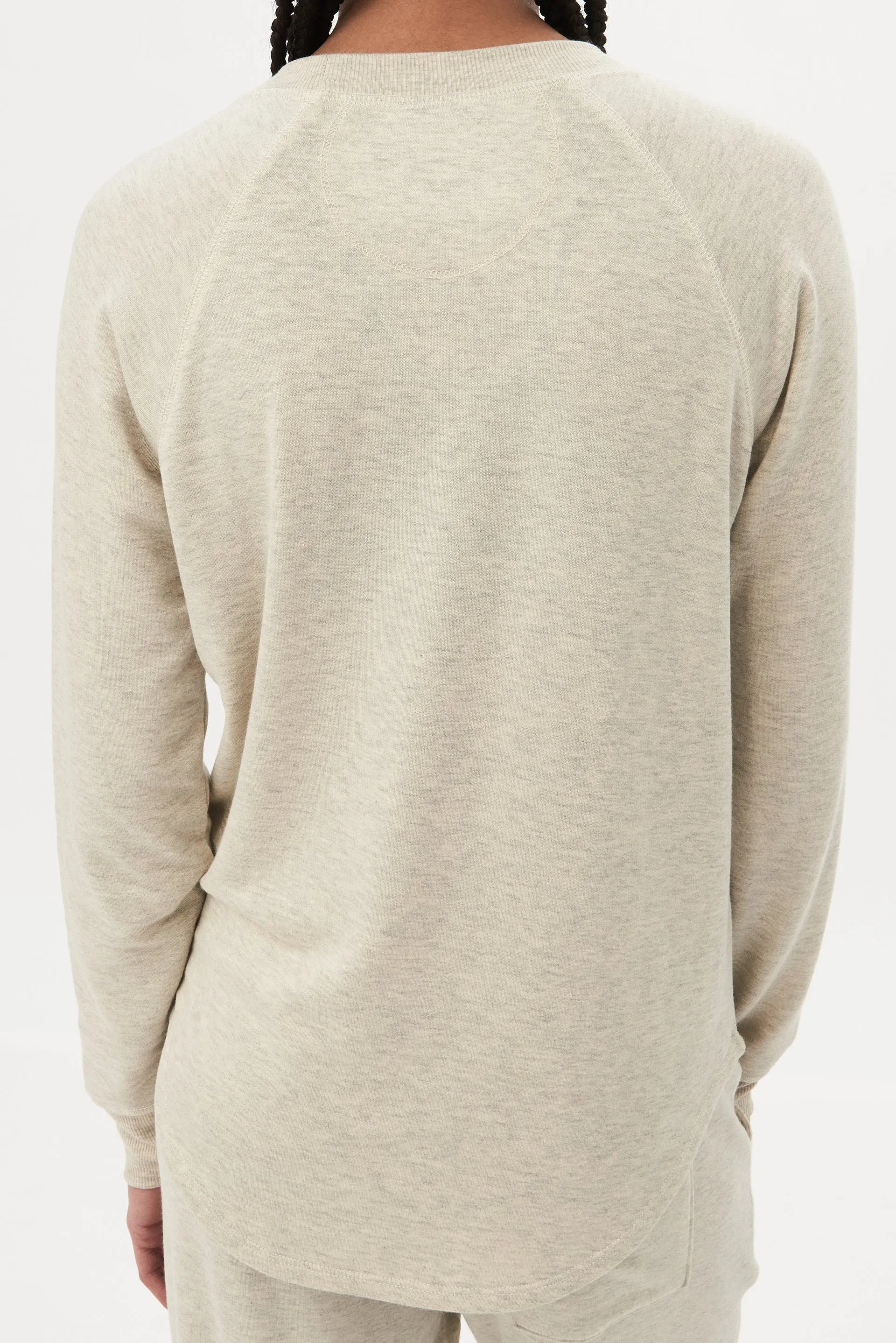 Warm Up Fleece Sweatshirt, H. Oat