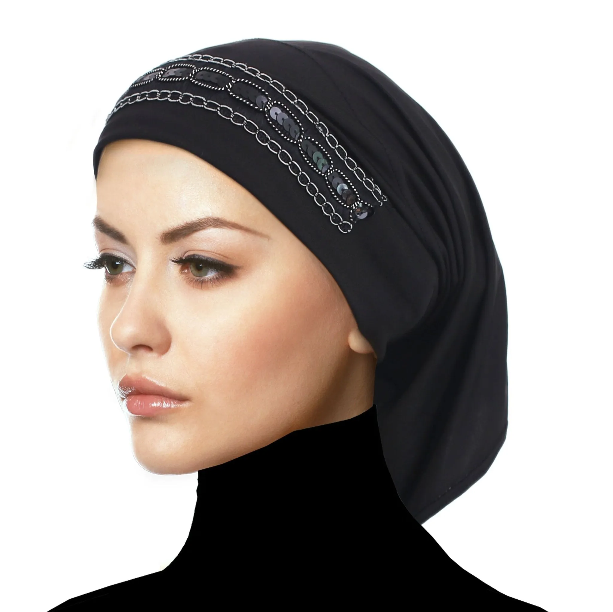 Women's Luxor LYCRA Extra Long Tube Undercap Hijab Beanie Fashion