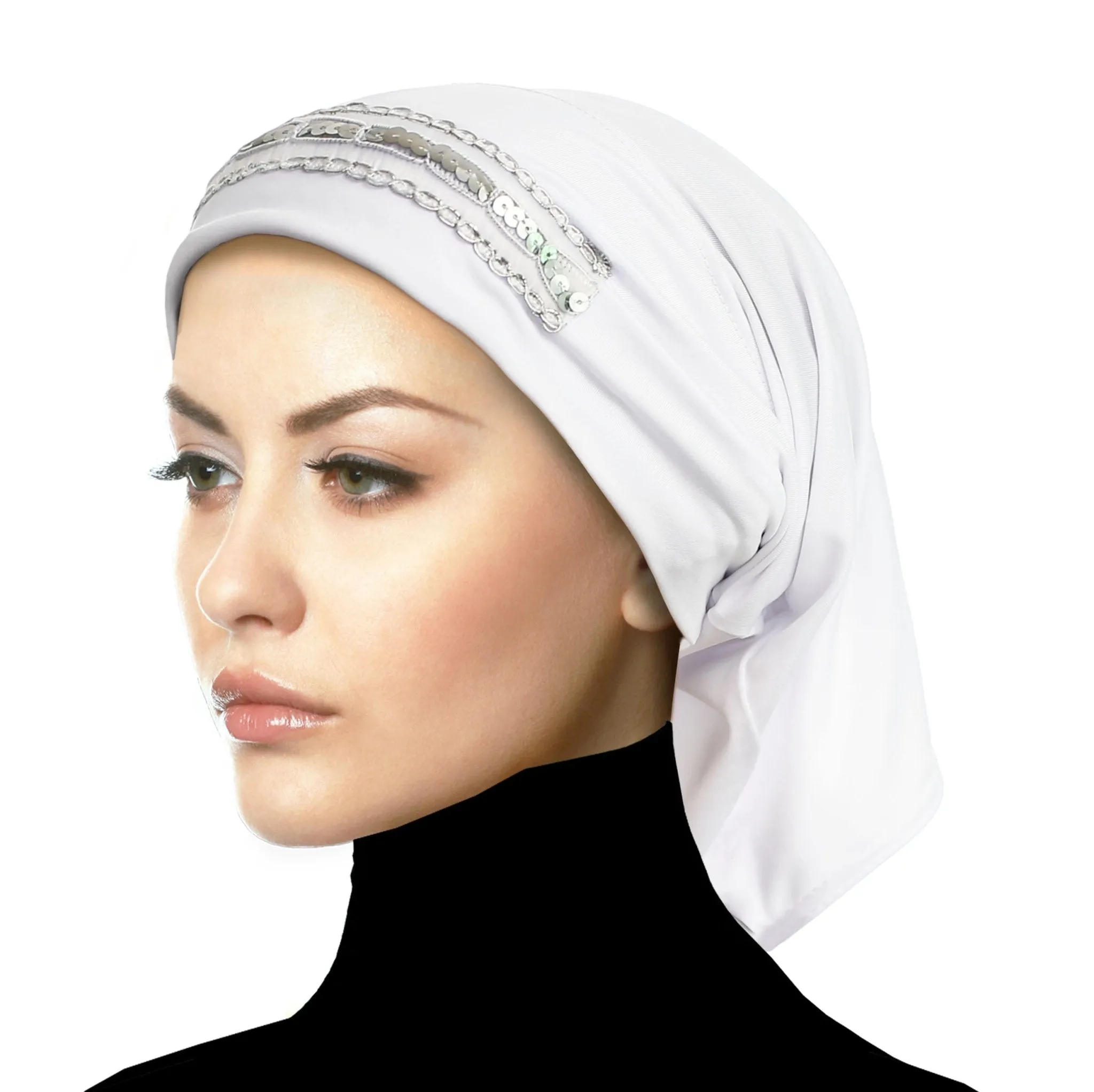 Women's Luxor LYCRA Extra Long Tube Undercap Hijab Beanie Fashion