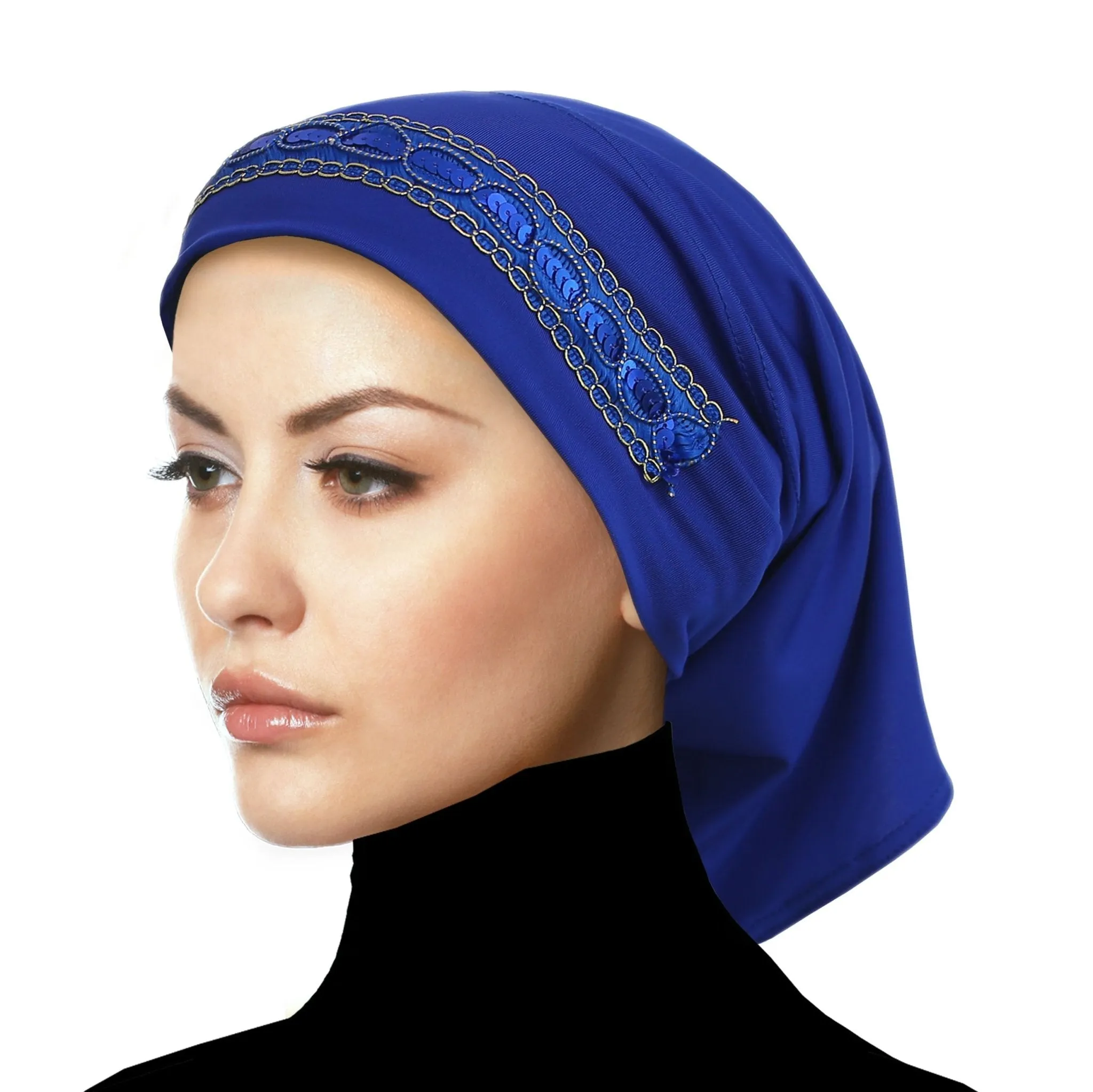 Women's Luxor LYCRA Extra Long Tube Undercap Hijab Beanie Fashion