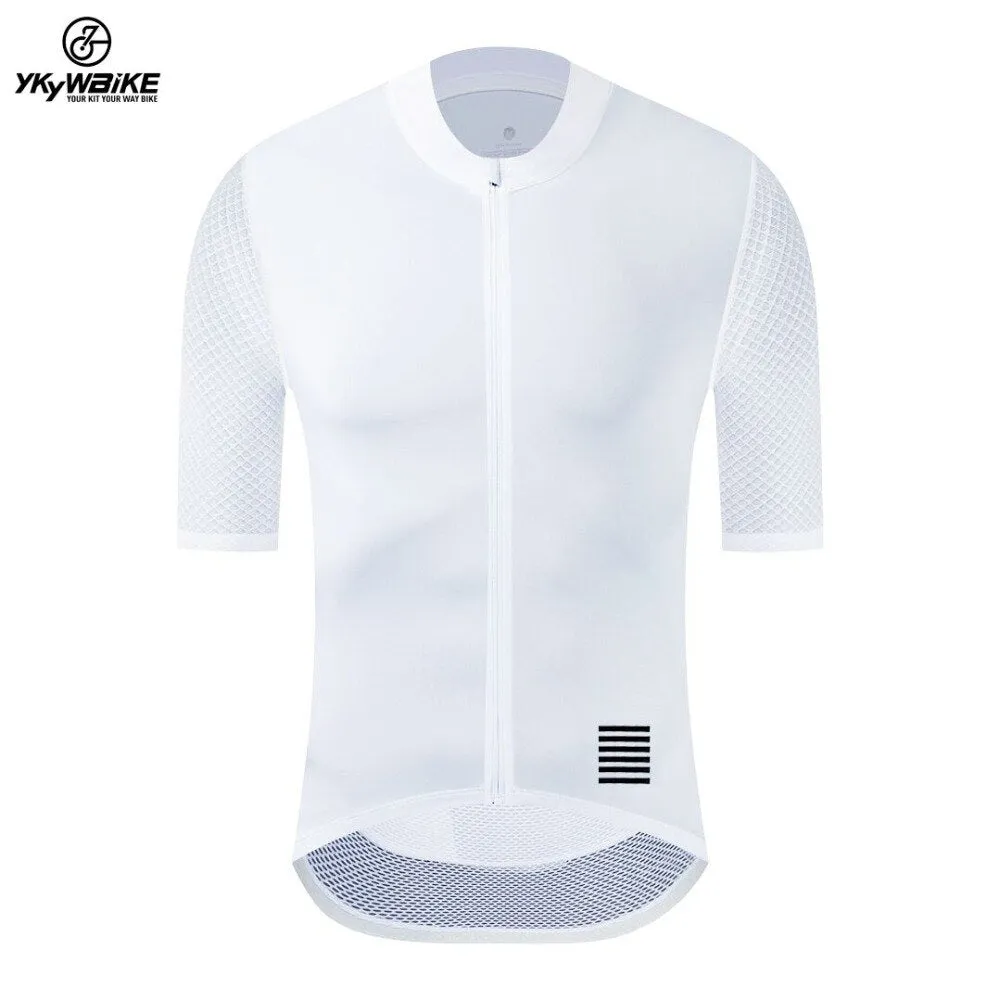 YKYW Men's Cycling Jersey Breathable Back Pocket Summer Reflective Dusk