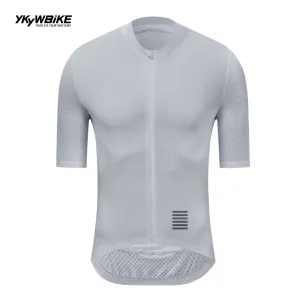 YKYW Men's Cycling Jersey Breathable Back Pocket Summer Reflective Dusk